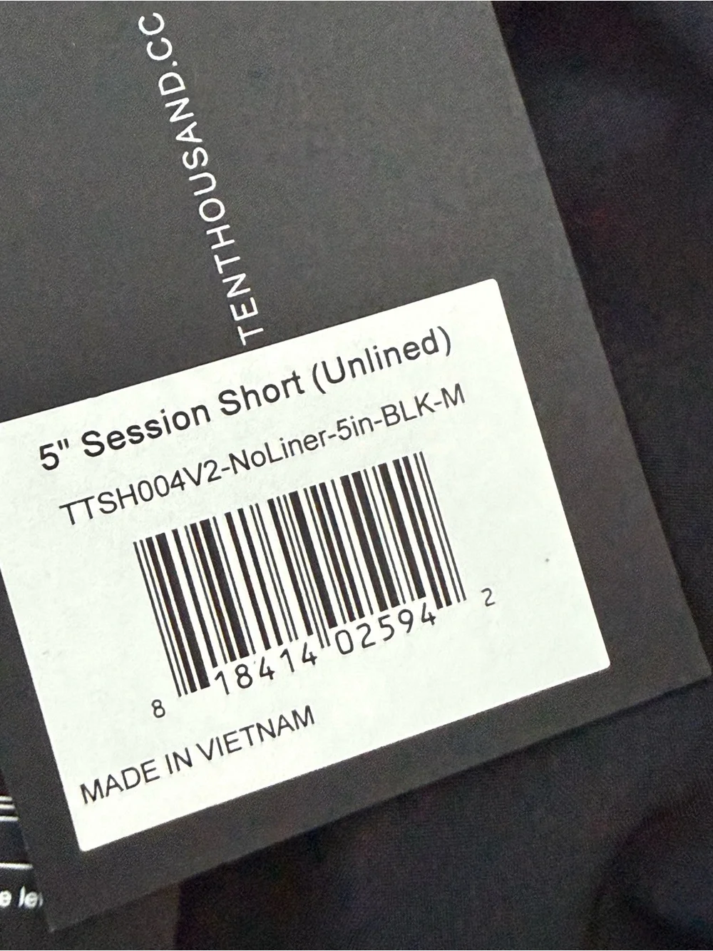 Ten Thousand Session Shorts 5” Unlined Black NEW Medium M
